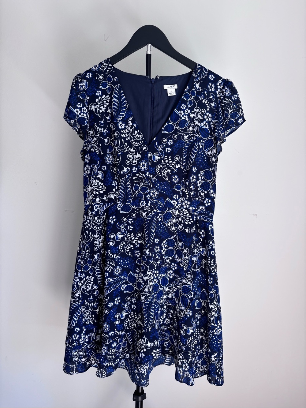 J Crew Floral Paisley V-Neck A-Line Dress | 10 | Coastal Cowgirl